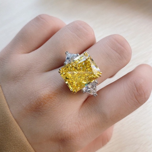 New 925 Silver Beautiful Citrine Girls adore Ring - Picture 4 of 6